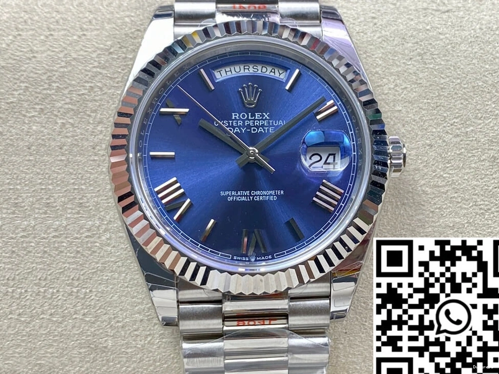 EW Blue M228236-0007 Rolex Dial Day Factory Date 0124